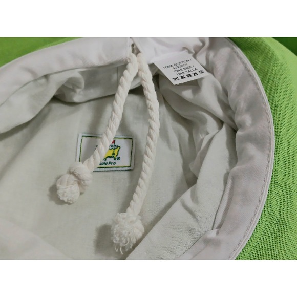 Masters Golf NWT Ladies Adjustable UPF50 Bucket Hat Lime Green 100% Cotton Scala main image 9